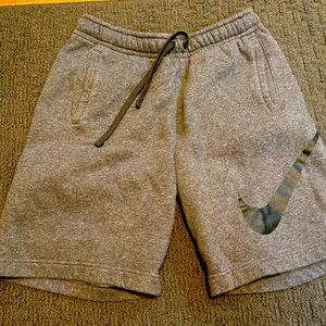 Grey Nike sweat shorts